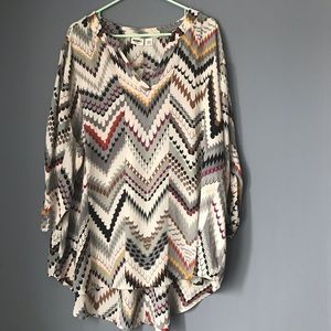 Cato Plus Size Printed Blouse, Size 26/28